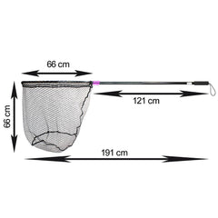 Captain 6783 Kepçe Tek Parça 120cm Alüminyum Saplı 70x60cm Rubber Tor