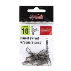 Captain 5024 Square Klips 10'lu Paket Black Nikel