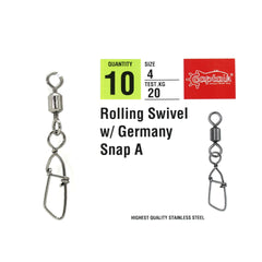 Captain 5036 Germany-A Klips 10'lu Paket Black Nikel