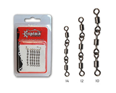Captain 5110 3 Zincir Rulmanlı Fırdöndü 6'lı Paket Black Nikel