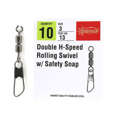 Captain 5037 Double Fırdöndülü Speed Klips 10lu Paket Black Nikel
