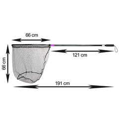 Captain 6783 Kepçe Tek Parça 120cm Alüminyum Saplı 70x60cm Rubber Tor