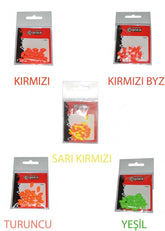 Captain 7666 Renkli Boncuk Oval 110mm Silikon Boncuk 20li Paket