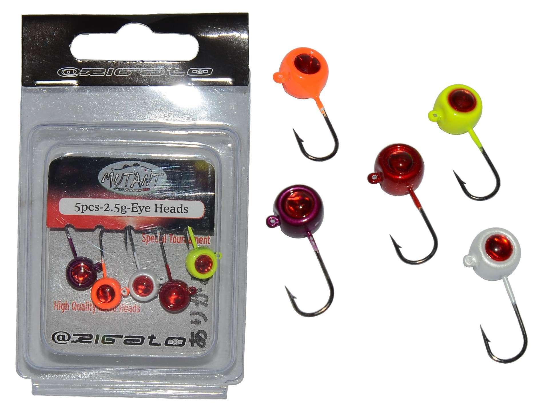 Mutant 6439 Jig Head Rigato 3D Melek Göz 15gr LRF Jig Head 5li Paket