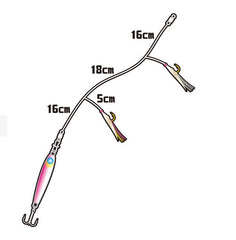 Hayabusa HA 282 LRF Jigging Sabiki 2li Çaparili SET LRF Jig Suni Yem