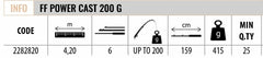 Lineaeffe 2282820 Power Cast 420cm Tele Surf Kamış UP TO 200gr  Atar