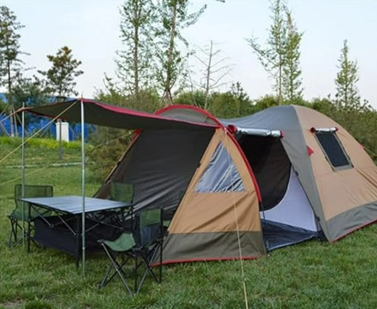 Captain Kamp Çadırı 7309 4 Mevsim İki Bölmeli Tenteli Kolay Kurulan 2-3 Kişilik 410X210X160cm