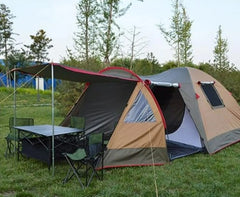 Captain Kamp Çadırı 7309 4 Mevsim İki Bölmeli Tenteli Kolay Kurulan 2-3 Kişilik 410X210X160cm