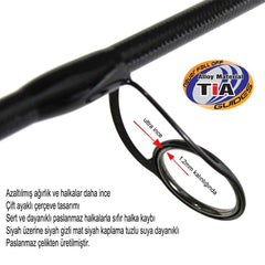 Captain 1368 Rubby 2 Parça Spin Kamış 5-20gr Atar