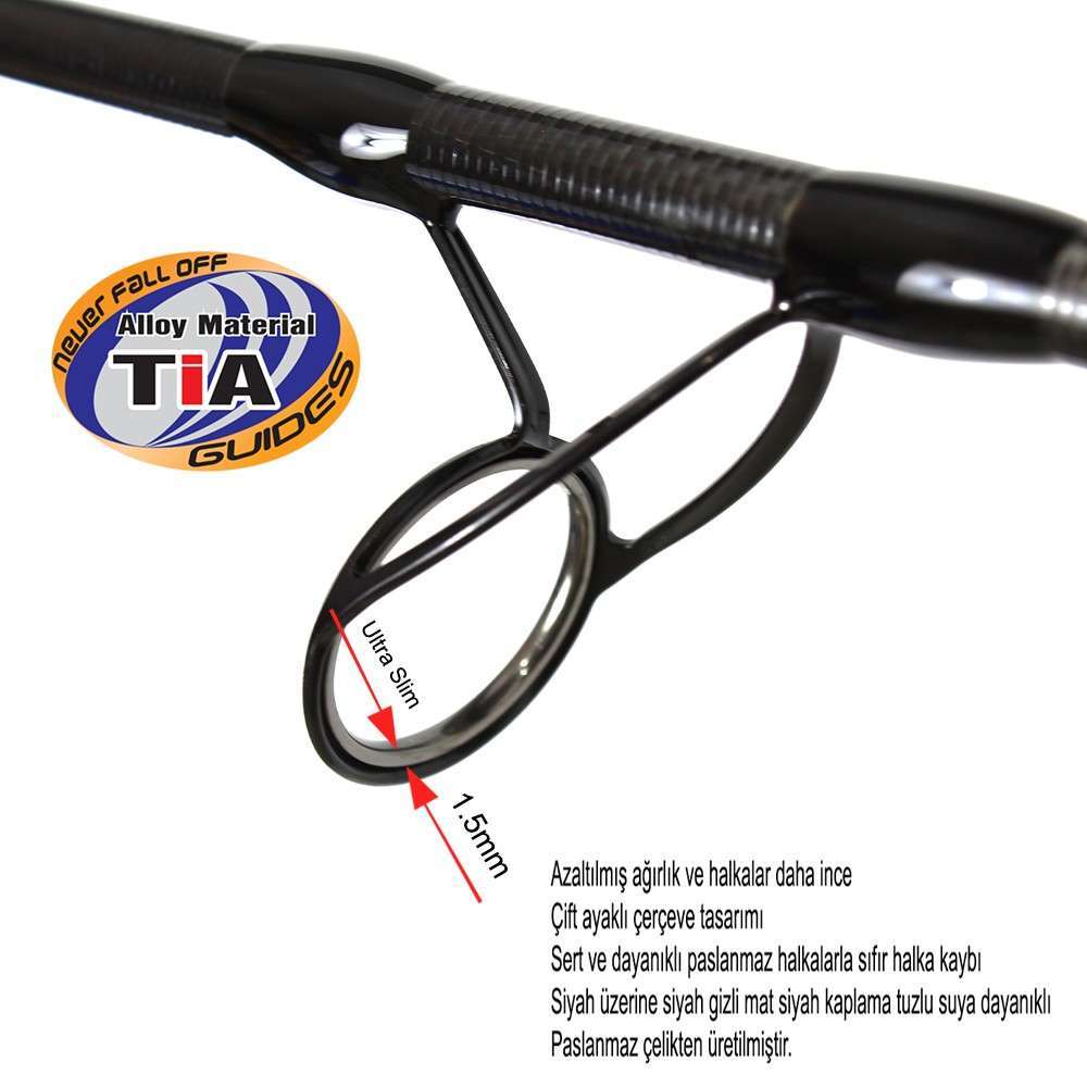 Captain 1369 Regnum 265cm 2 Parça Spin Kamış 40-80gr Atar