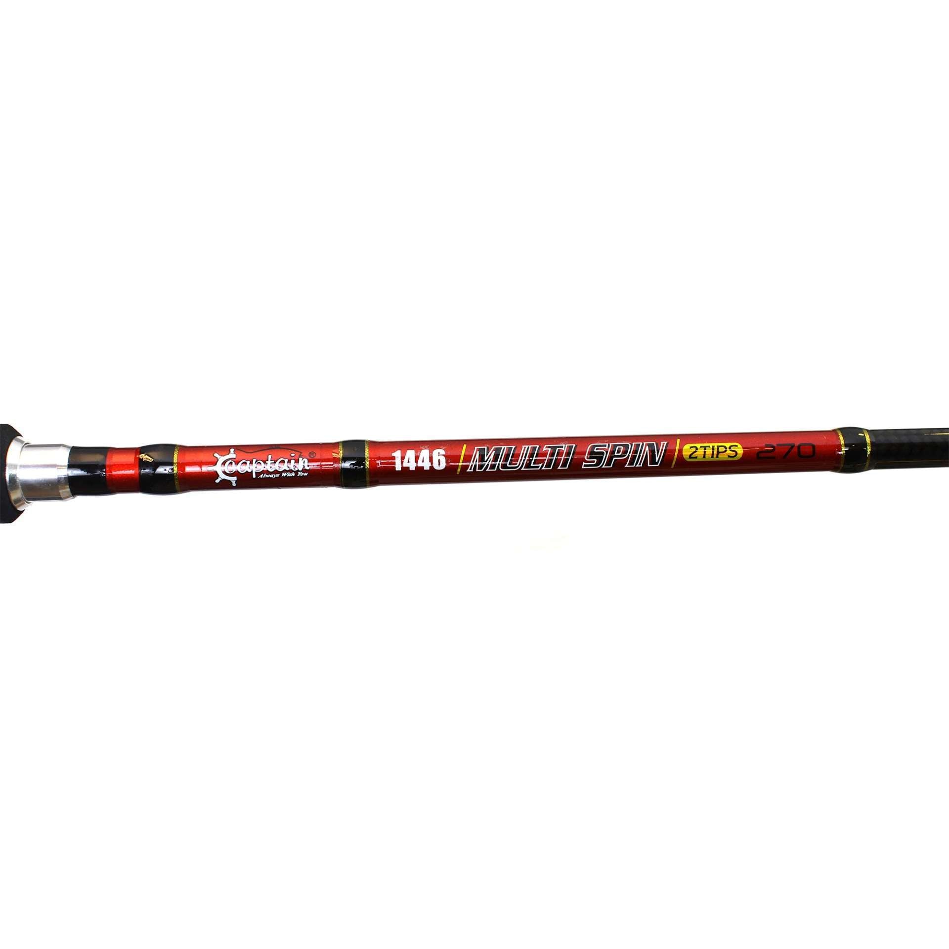 Captain 1446 Multi Spin Kamış 270cm 2 Farklı Atar Çift Uçlu 5-25 ve 10-45gr