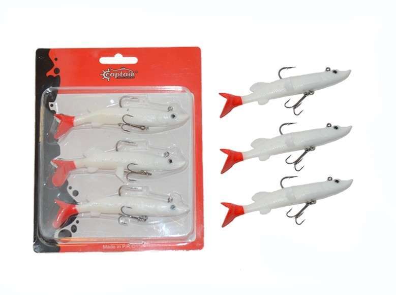 Captain 3067 Pluse Soft 12cm Turna Silikonu 3lü Set Suni Yem