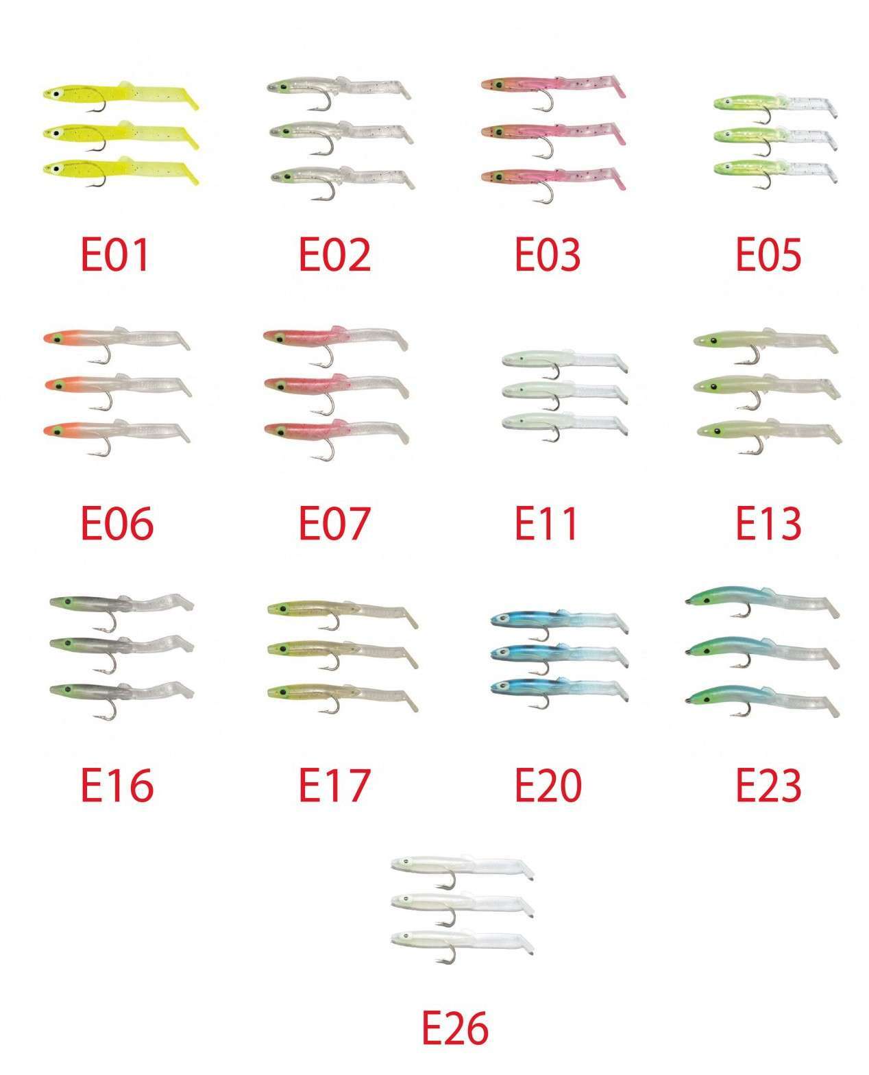 Captain 3525 Eel Fish 75cm Silikon Zargana Suni Yem 3lü Paket