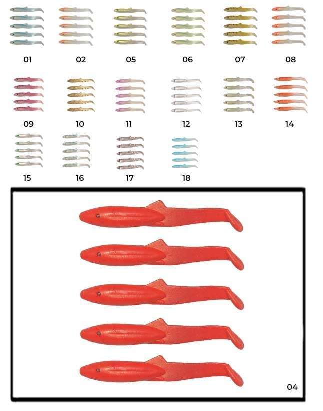 Captain 3595 Elegant 35cm Silikon Zargana 5li Paket Suni Yem