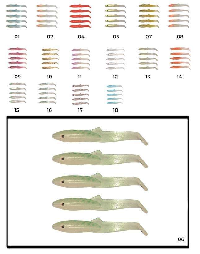 Captain 3595 Elegant 35cm Silikon Zargana 5li Paket Suni Yem