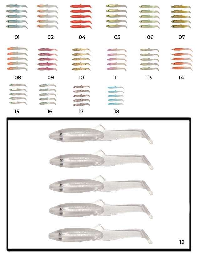 Captain 3595 Elegant 35cm Silikon Zargana 5li Paket Suni Yem