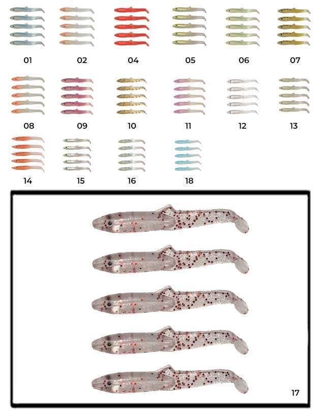 Captain 3595 Elegant 35cm Silikon Zargana 5li Paket Suni Yem