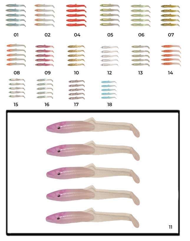 Captain 3595 Elegant 35cm Silikon Zargana 5li Paket Suni Yem