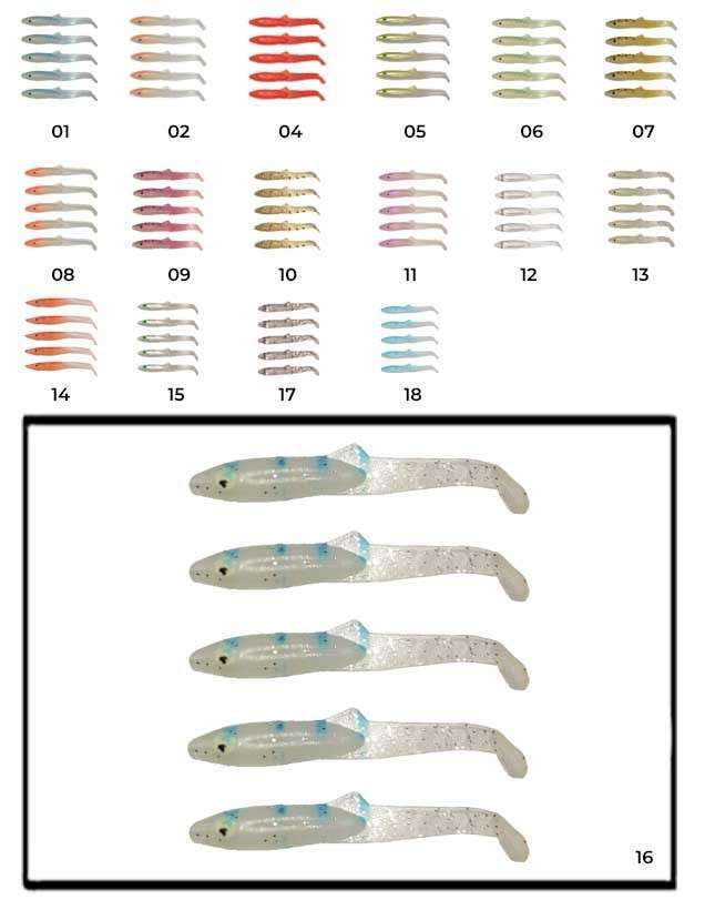 Captain 3595 Elegant 35cm Silikon Zargana 5li Paket Suni Yem