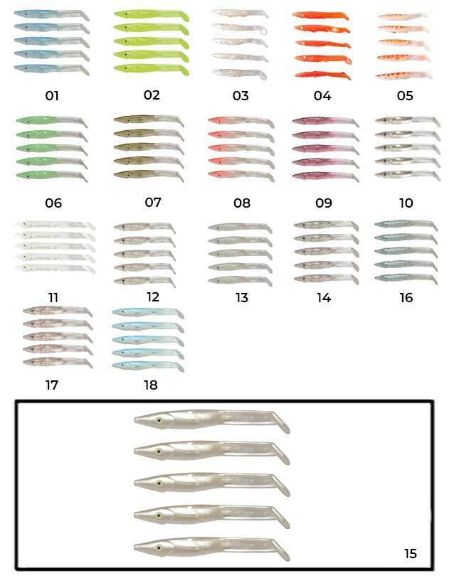 Captain 3597 Elegant 75cm Silikon Zargana 5li Paket Suni Yem