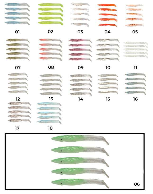 Captain 3597 Elegant 75cm Silikon Zargana 5li Paket Suni Yem