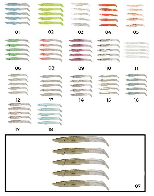 Captain 3597 Elegant 75cm Silikon Zargana 5li Paket Suni Yem