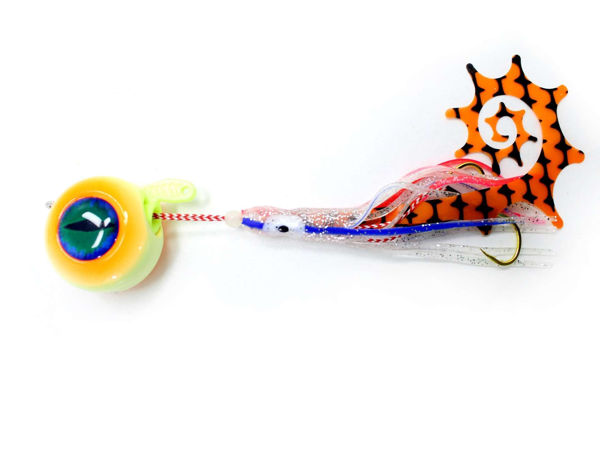 Captain 3644 Cornea UV 3D Eye 100gr Tai Rubber Slider Jig