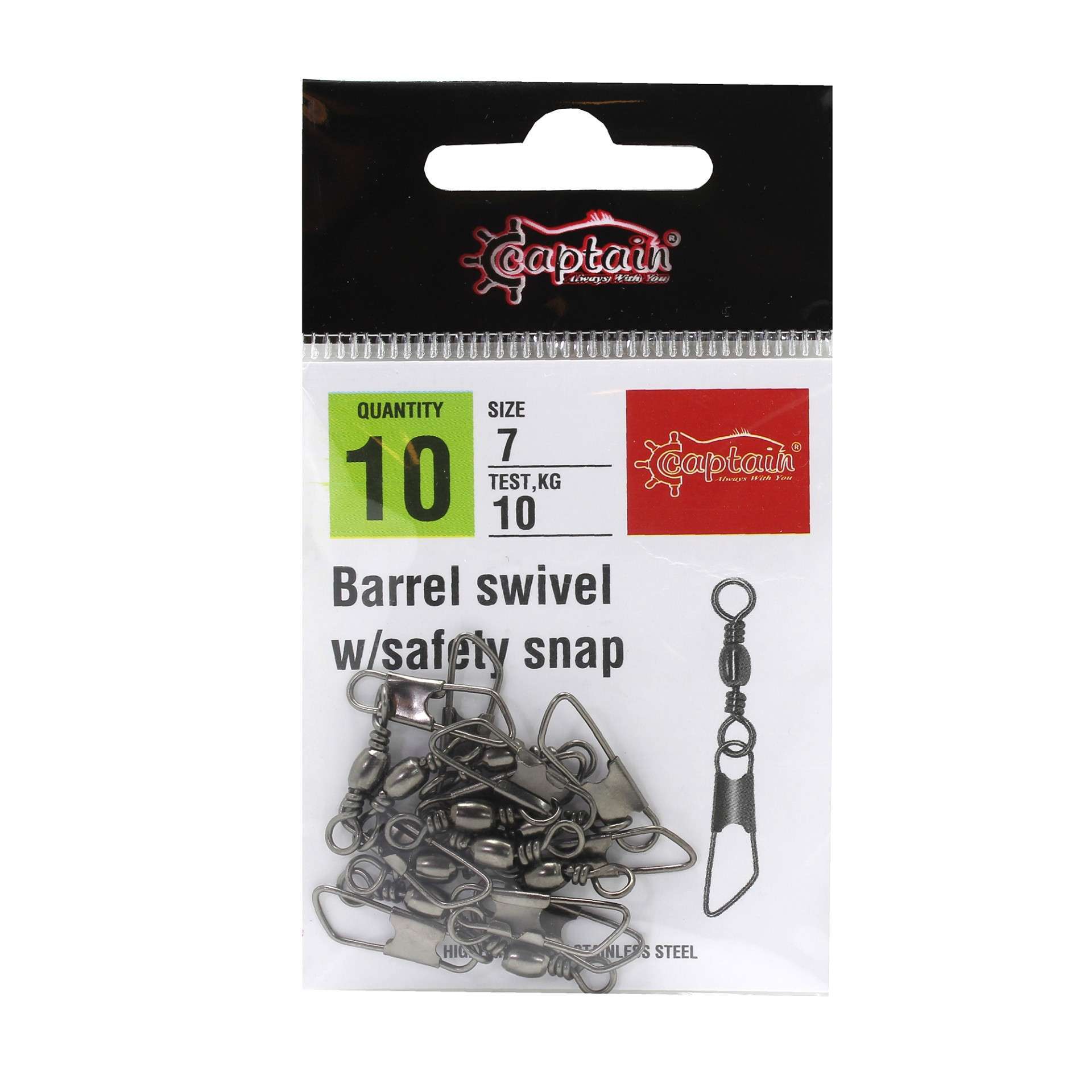 Captain 5020 Klips 10lu Paket Black Nikel