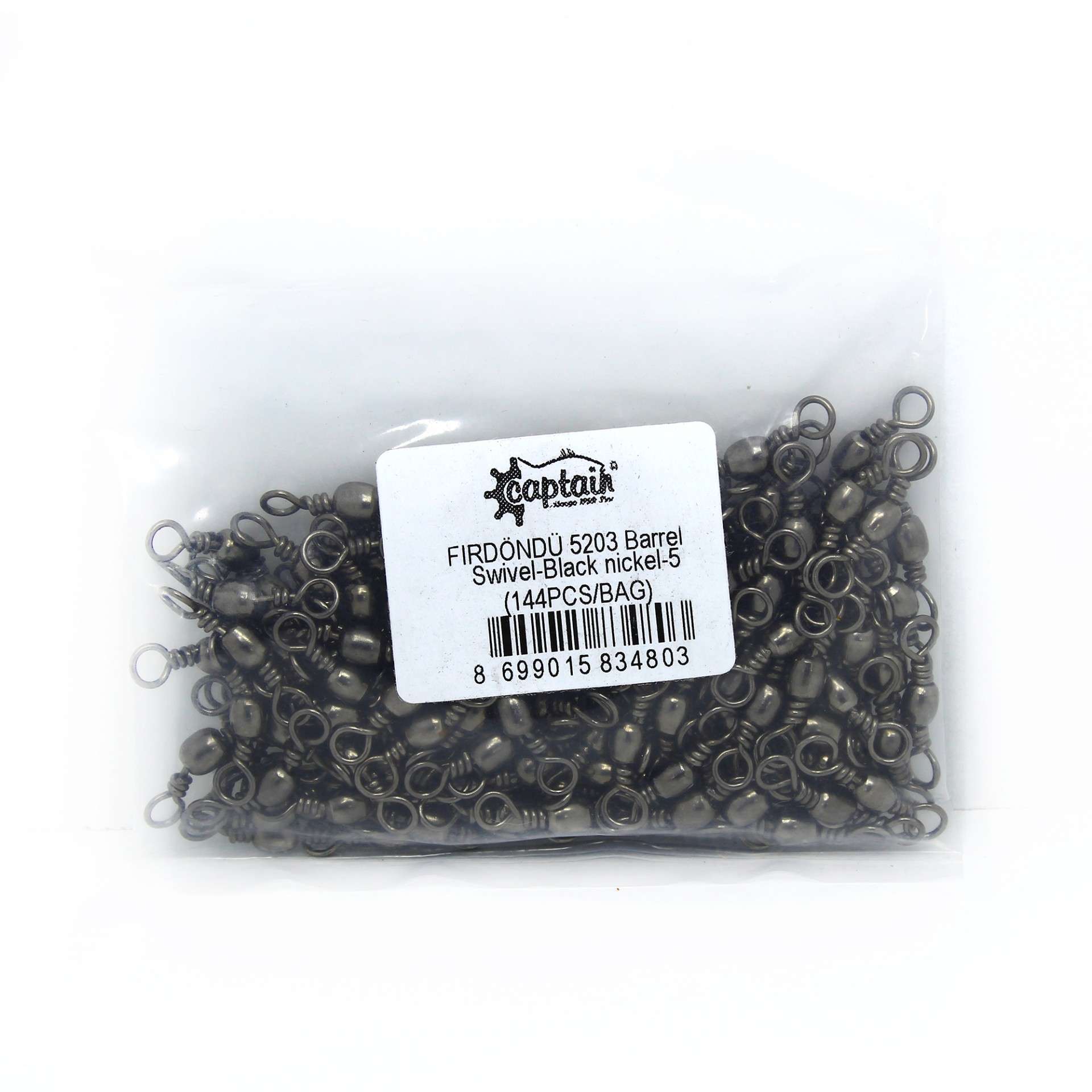 Captain 5203 Fırdöndü 144lü Paket Black Nikel
