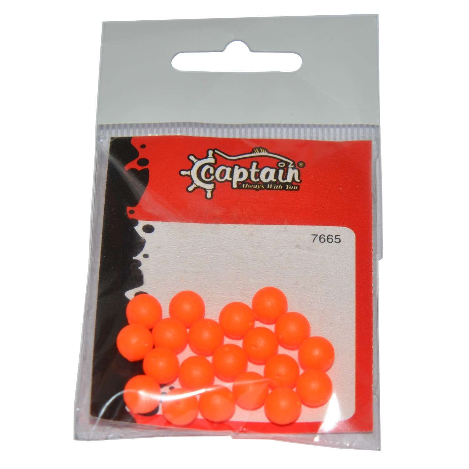 Captain 7665 Renkli Boncuk Yuvarlak 75mm Silikon Boncuk 20li Paket