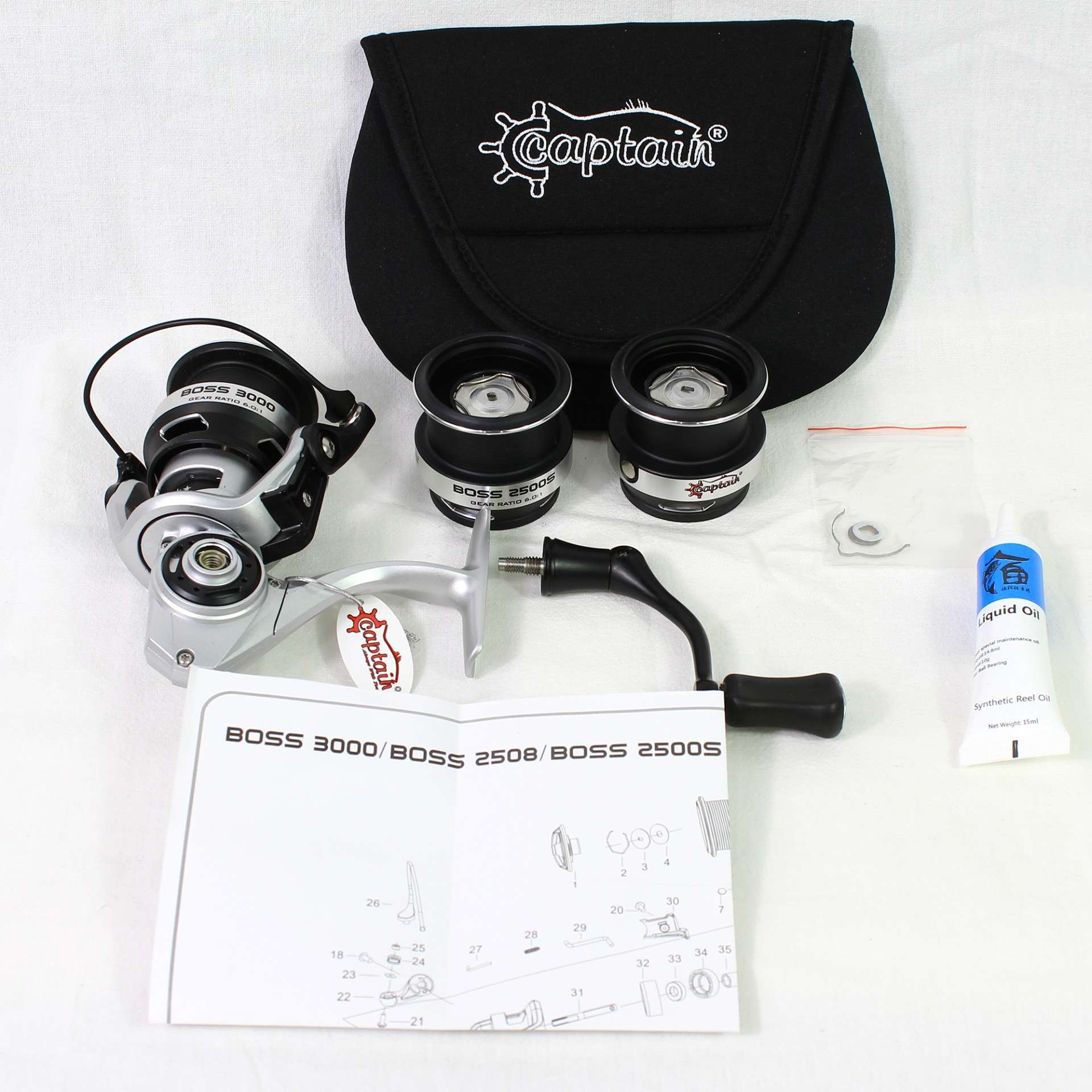 Captain Boss PRO 2500-2508-3000 Spin Makine 9+1 BB