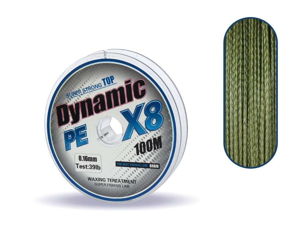 Captain Dynamic Soft PE 8 Örgü İp Misina 100mt Yeşil