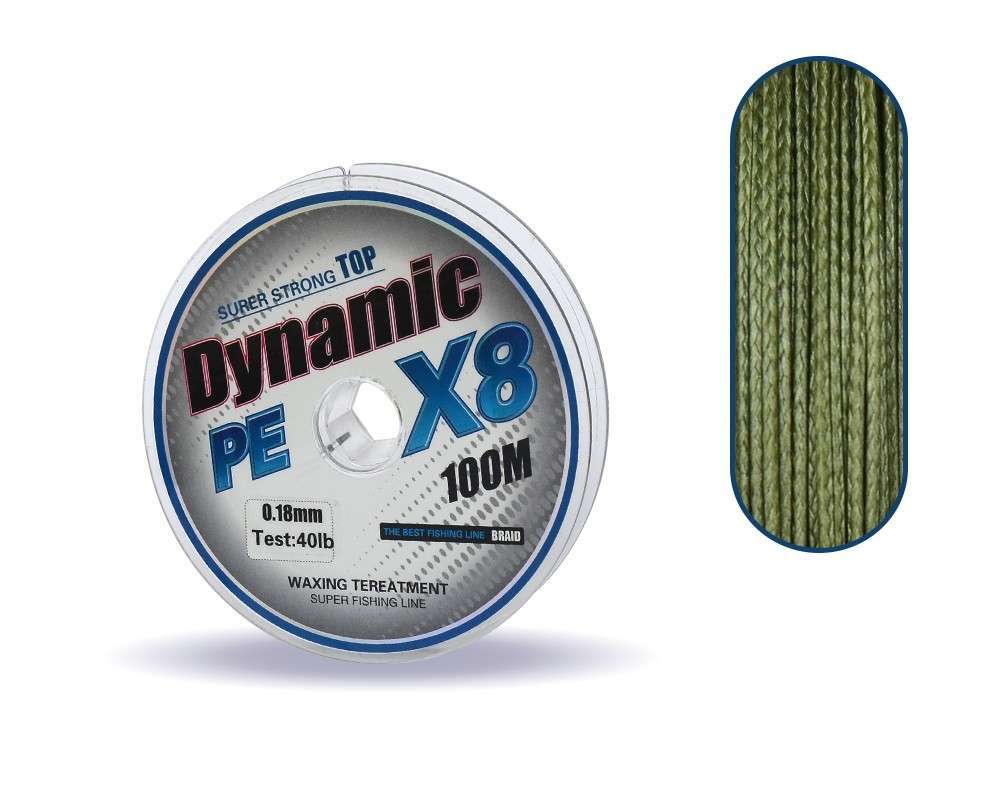 Captain Dynamic Soft PE 8 Örgü İp Misina 100mt Yeşil