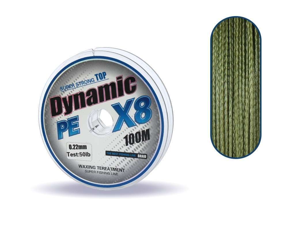 Captain Dynamic Soft PE 8 Örgü İp Misina 100mt Yeşil
