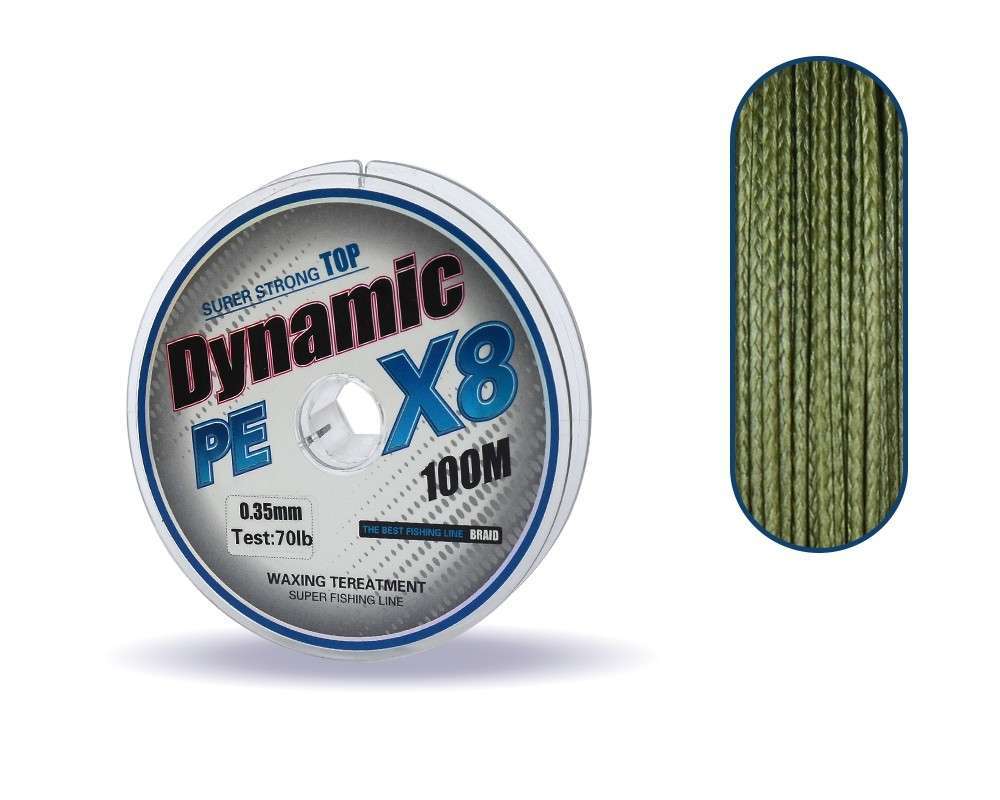 Captain Dynamic Soft PE 8 Örgü İp Misina 100mt Yeşil
