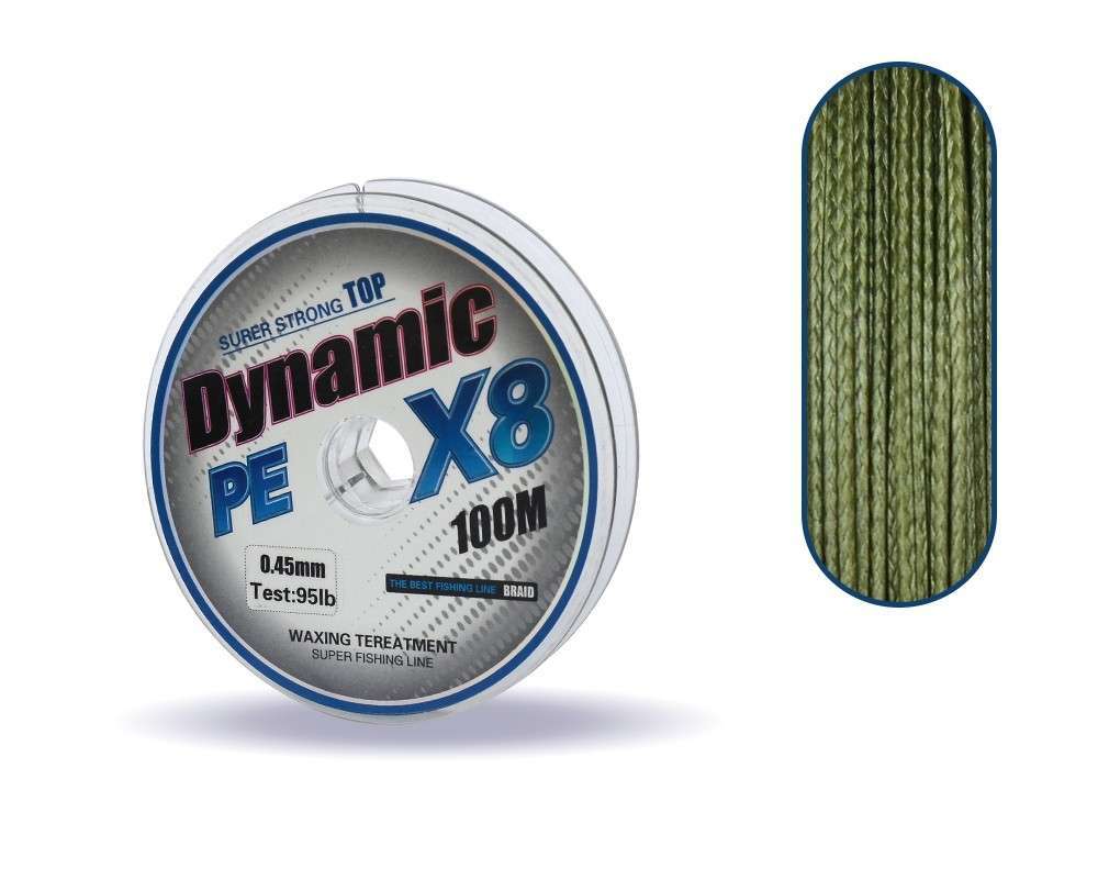 Captain Dynamic Soft PE 8 Örgü İp Misina 100mt Yeşil