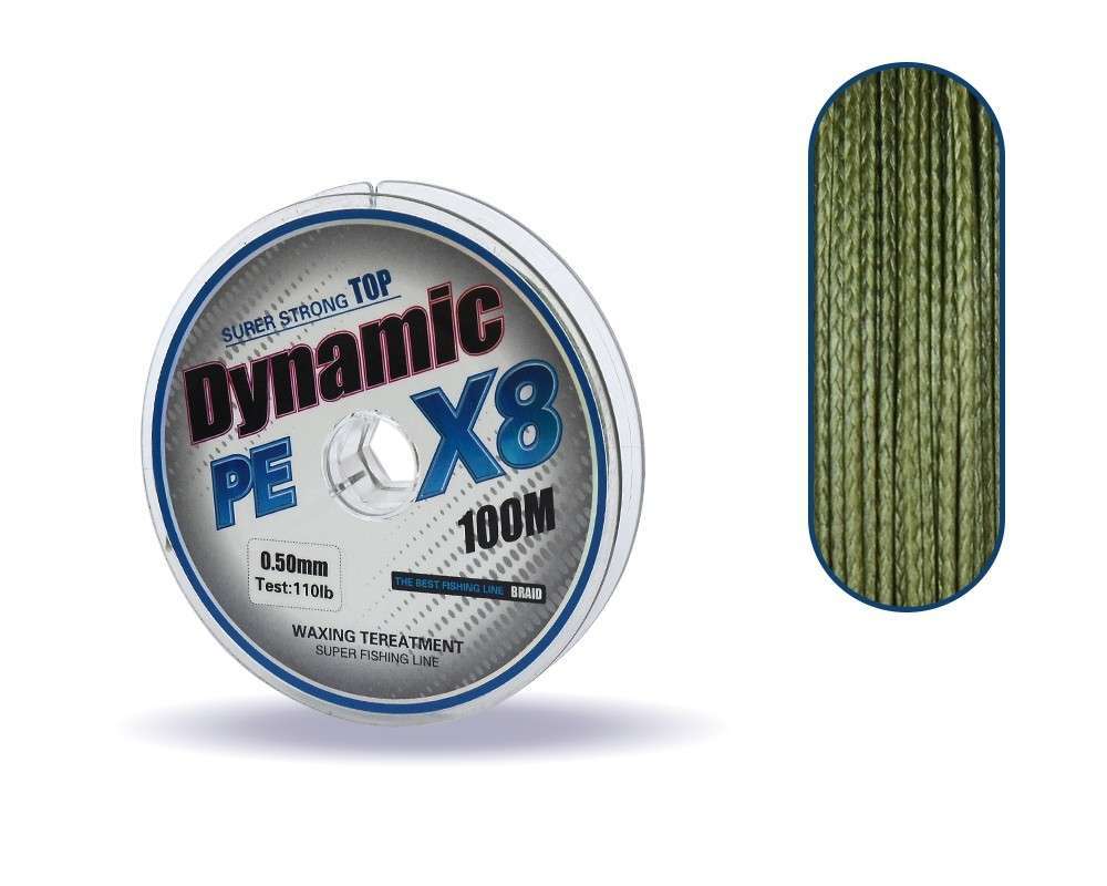 Captain Dynamic Soft PE 8 Örgü İp Misina 100mt Yeşil