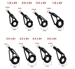 Captain Kamış Porselen Uç Seti 80li Kutu Black-Nikel 18-20-22-24-26mm