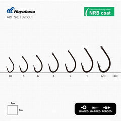 Hayabusa HBIL 288 Sazan İğnesi Dövme Teflon Black 10lu Paket