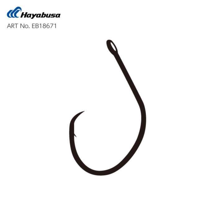 Hayabusa HCRL 186 Circle Delikli Çupra İğnesi Black Nikel