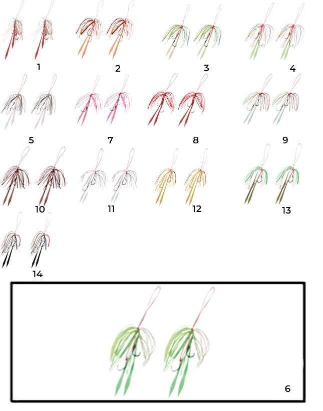 Hayabusa SE 125 Tai Rubber Free Slide Yedek Etekli Assist İğne Set