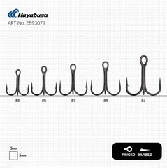 Hayabusa TBL 930 Üçlü İğne Premium 6lı Paket Black Nikel