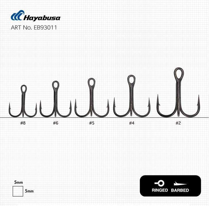 Hayabusa TBL 930 Üçlü İğne Premium 6lı Paket Nikel