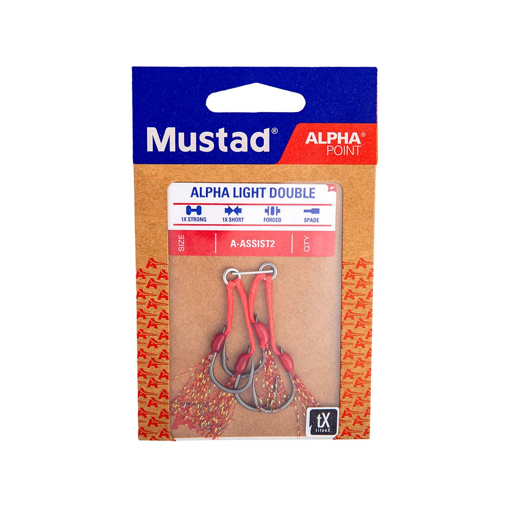 Mustad Alpha Point Alpha Light Double Asist Olta İğnesi A-ASSIST2