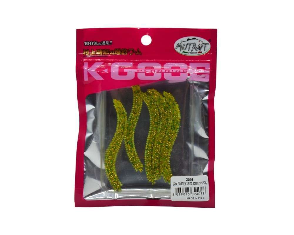Mutant 3506 Spin Forte 75cm Aromalı LRF Silikon Suni Yem 5li Set