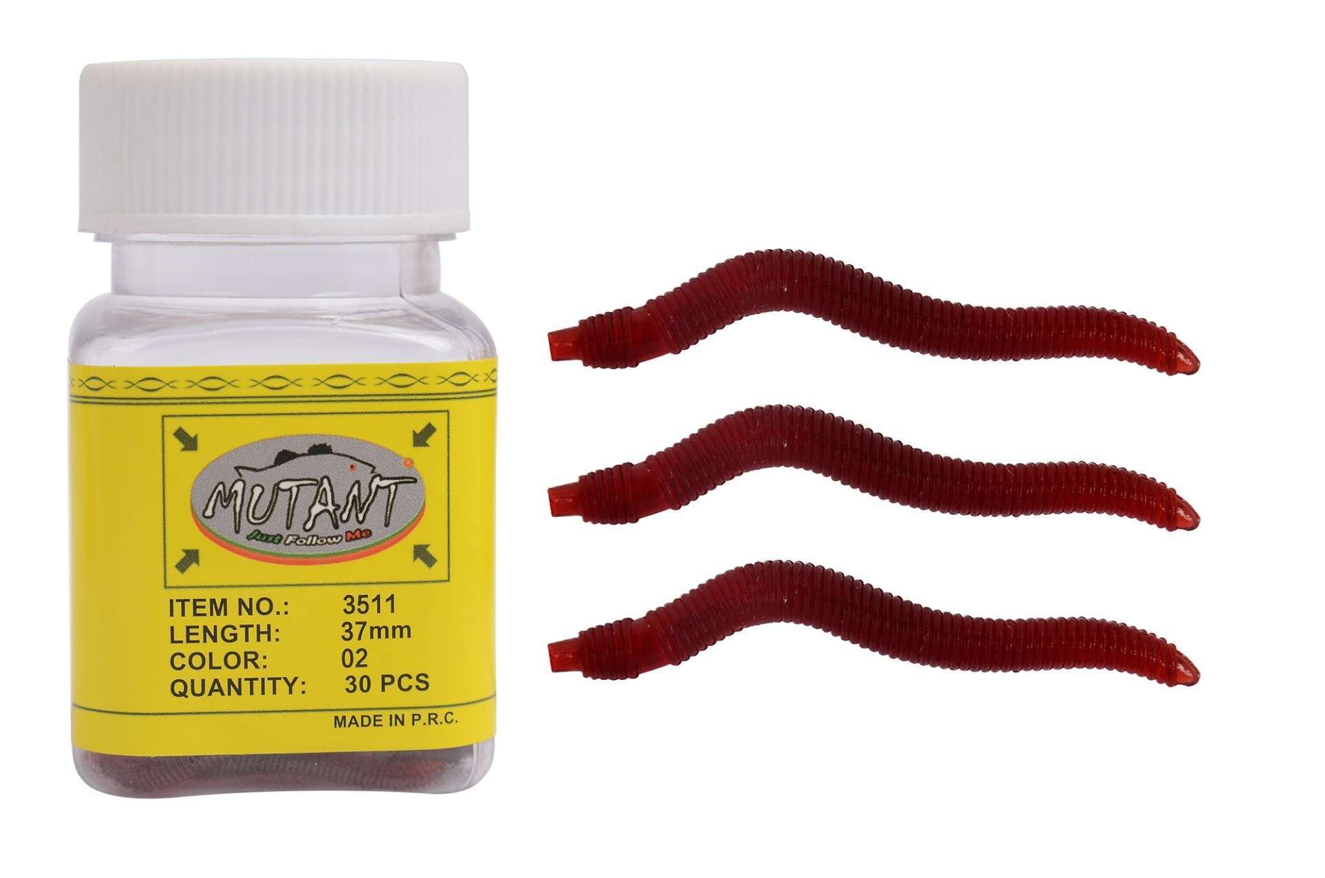 Mutant 3511 Ozmo Aromalı Solucan 4cm Silikon Suni Yem 30lu Kutu