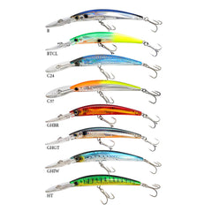 Yozuri Crystal 3D Minnow Deep Diver Floating Sahte Balığı (Yeni)